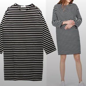 Everlane Striped Dress Small Thick Cotton Breton Stripes xs